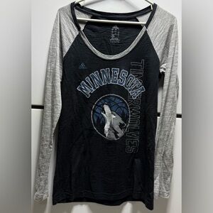 🏜️Adidas NBA MN Timberwolves Raglan T-shirt